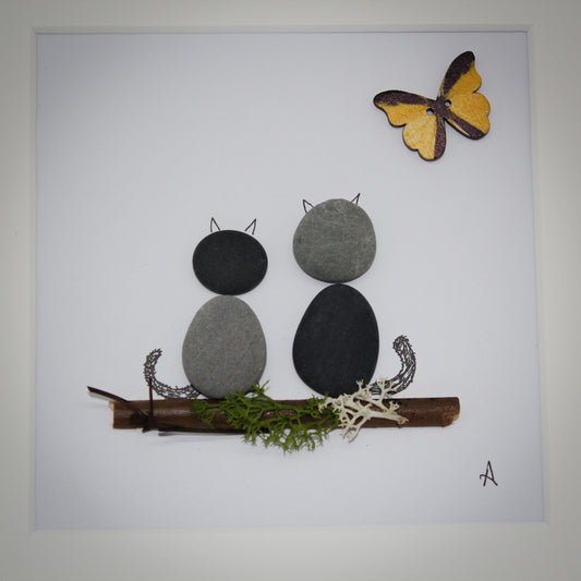 Pebble Art - Cats