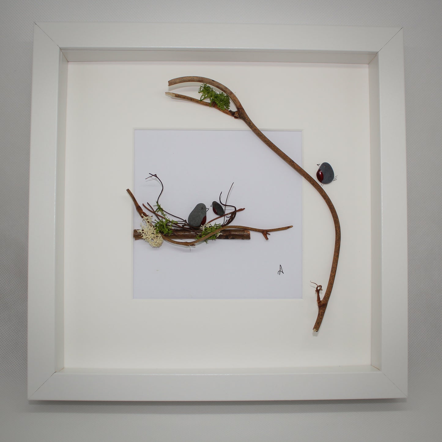 Pebble Art - Robins